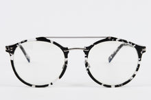 Load image into Gallery viewer, grey and black tortoise shell prescription glasses with double bridge 
