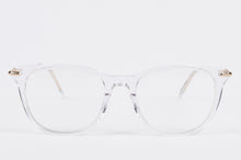 Load image into Gallery viewer, Arnavo - Front view of clear transparent optical frame with free prescription lenses and free worldwide shipping
