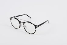 Load image into Gallery viewer, grey and black tortoise shell prescription glasses with double bridge 
